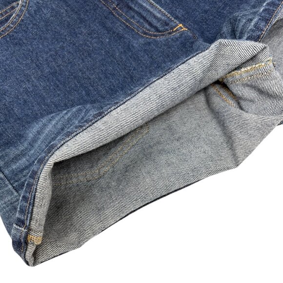 CHANEL Vintage P47482 CC Mark Logo Denim Short Pants #36 Blue [106477] - Picture 8 of 12